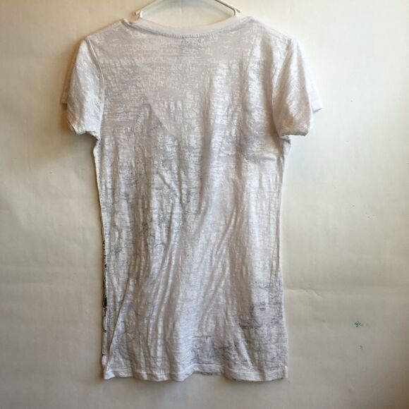 ‎CRUEL
GIRL GRAPHIC BURNOUT T-SHIRT IN WHITE - Picture 6 of 6